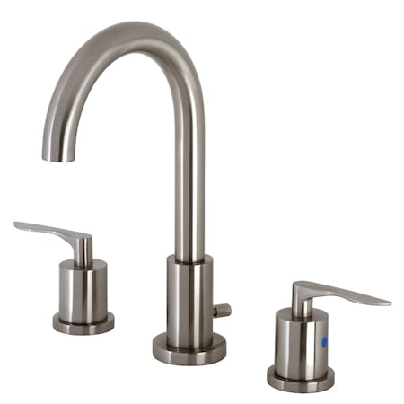 Kingston Brass FSC8928SVL Widespread Bathroom Faucet with Brass Pop-Up, Brushed Nickel FSC8928SVL